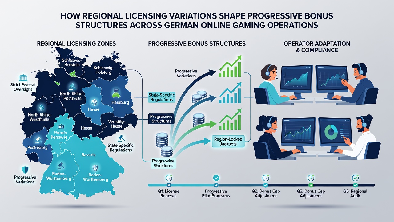Vergleich der Bonusprogression in verschiedenen deutschen Lizenzregionen